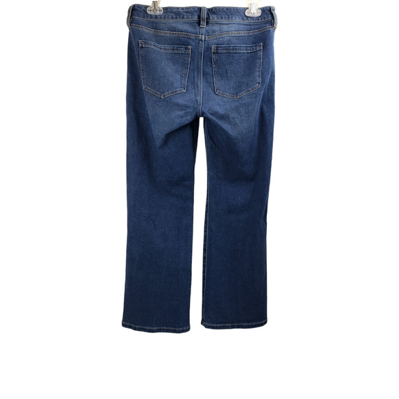 LIVERPOOL LOS ANGELES Women's Kick Flare Cropped Jeans In Millpond Blue Size 6 - Picture 4 of 11